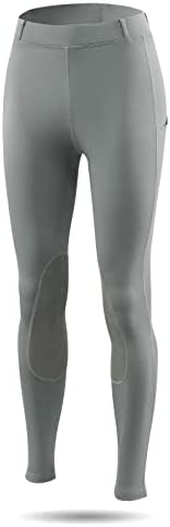 Photo 1 of  Women's Riding Pants Equestrian Breeches Knee-Patch Horse Riding Tights Horseback Belt Loops Pockets UPF50+
