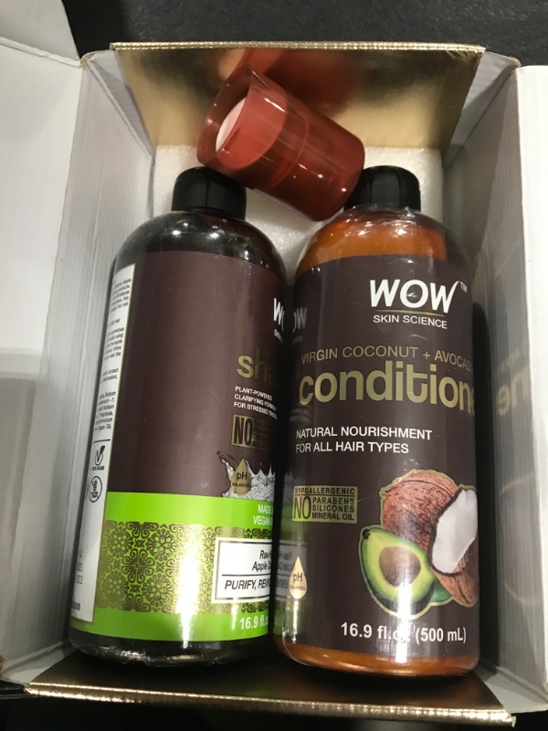 Photo 2 of Wow Skin Science Apple Cider Vinegar Shampoo & Conditioner Set with Coconut & Avocado Oil - Men and Women Gentle Shampoo Set - Hair Growth Shampoo for Thinning Hair & Loss - Sulfate & Paraben Free
