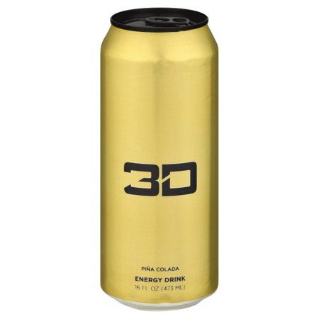 Photo 1 of 3D Energy Drink Gold Case of 12 exp. 7/23