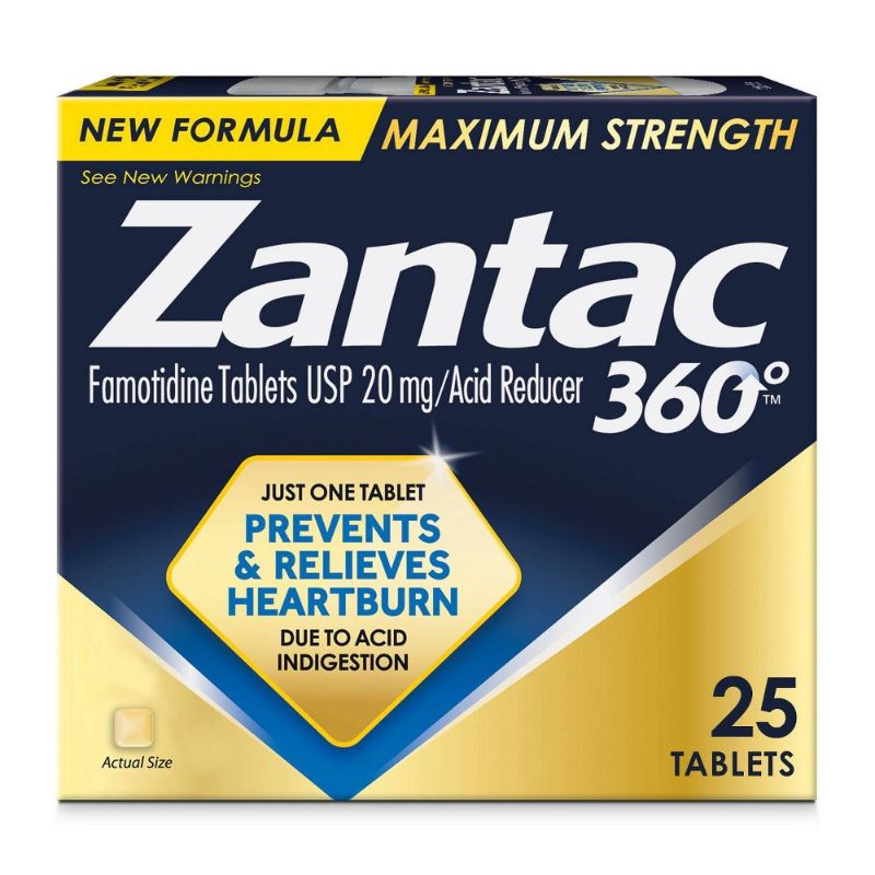 Photo 1 of Zantac 360 Maximum Strength, Heartburn Prevention and Relief, 25 Tablets
exp 01/23