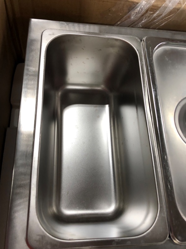 Photo 2 of 3 pan Stainless Steel Food Warmer 