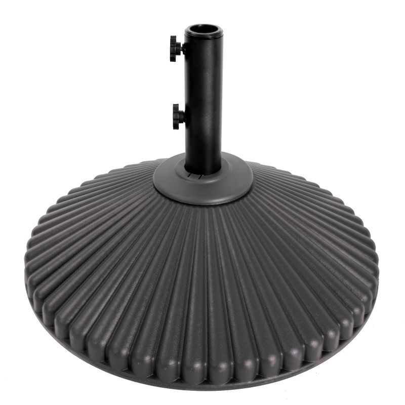 Photo 1 of 100 Lbs Weighted Round Heavy Duty Plastic Market Umbrella Base
