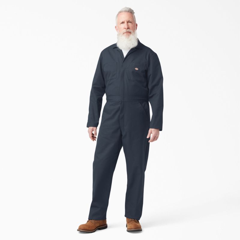 Photo 1 of  Dickies Men's Big & Tall Long Sleeve Coveralls - Dark Navy Size 3Xl 3XL (48611)