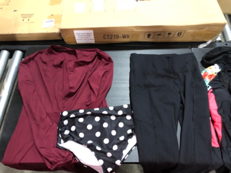 Photo 6 of Women's XL and L  clothing including swim suits and underwear.