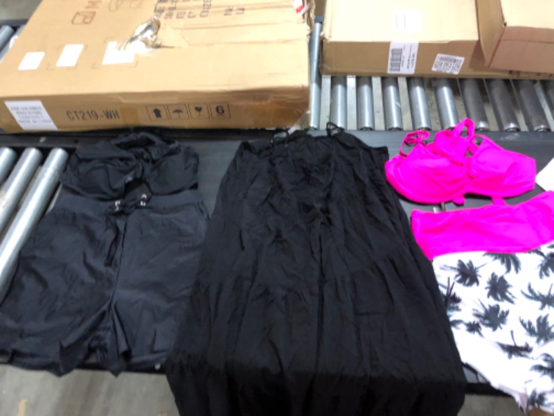 Photo 2 of Women's XL and L clothing including swim suits and underwear.