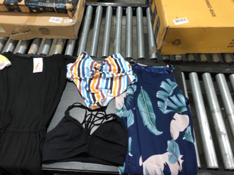 Photo 5 of Women's XL and L clothing including swim suits and underwear.