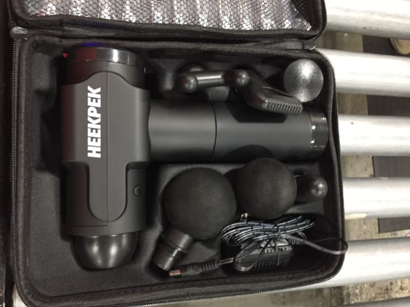 Photo 2 of HEEKPEK Deep Tissue Percussion Muscle Massage Gun Black