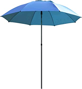 Photo 1 of Black Stallion UB200 Core Flame-Resistant Industrial Umbrella, Blue
