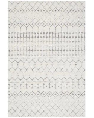 Photo 1 of Blythe Modern Moroccan Trellis Gray 3 ft. x 5 ft. Area Rug
