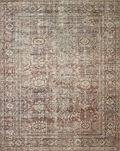 Photo 1 of Amber Lewis X Loloi Georgie Collection GER-06 Bordeaux / Antique 3' X 12' Runner
