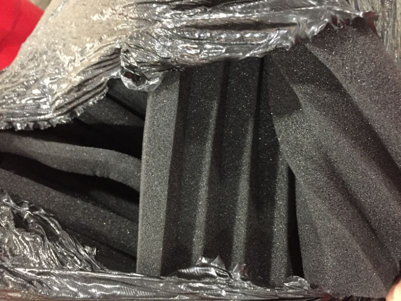 Photo 2 of  Acoustic Foam Panel Wedge Studio Soundproofing Wall Tiles 12" X 12" X 2"
