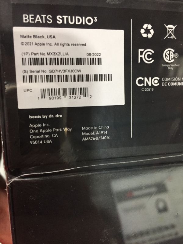 Photo 5 of Beats Studio3 Wireless Noise Cancelling Over-ear Headphones - Apple W1 Headphone Chip, Class 1 Bluetooth, 22 Hours of Listening Time, Built-in.
