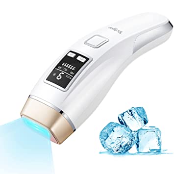 Photo 1 of Yachyee Laser Hair Removal Device for Women and Men Permanent with Ice Cooling Function IPL Hair Removal at-Home Upgraded to 999,999 Flashes for Face Armpits Legs Arms Bikini Line Comes with Goggles
