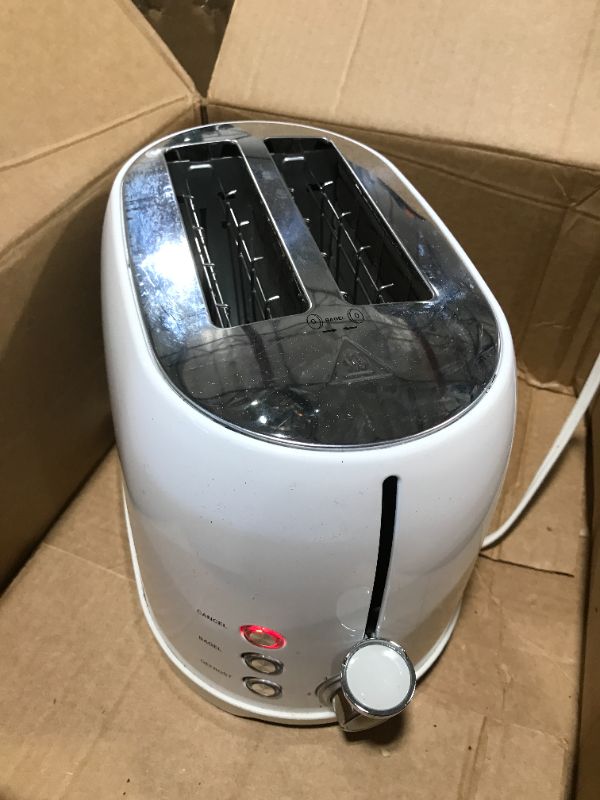 Photo 2 of Amazon Basics 2-Slot Toaster, White White 2 Slot Toaster