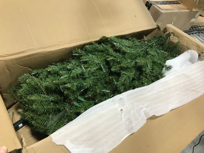 Photo 2 of 6.5ft National Christmas Tree Company Pre-Lit Dunhill Fir Artificial Christmas Tree with 600 Dual Color LED Lights  Powerconnect