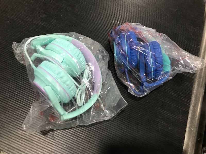 Photo 1 of 2 PACK KIDS WIRED HEADPHONES