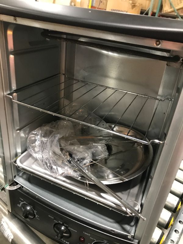 Photo 3 of Nutrichef Upgraded Multi-Function Rotisserie Oven - Vertical Countertop Oven with Bake, Turkey Thanksgiving, Broil Roasting Kebab Rack with Adjustable Settings, 2 Shelves 1500 Watt - AZPKRT97