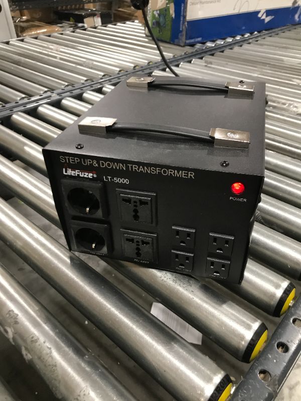 Photo 1 of LiteFuze LT Series 5000 Watt Voltage Converter Transformer Step Up/Down - 110v to 220v / 220v to 110v Power Converter - Fully Grounded Cord - Universal Socket, CE Certified