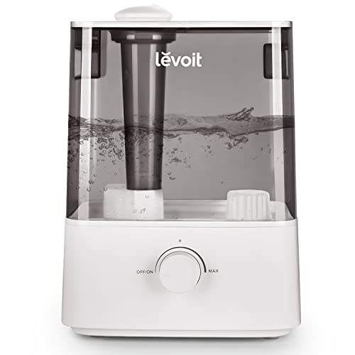 Photo 1 of LEVOIT Cool Mist Humidifiers for Bedroom Large Room(6L), Lasts 60 Hours, Top Fill Design, 505 sq ft Coverage for Home, Plants & Whole House, Whisper Quiet, Easy to Use and Clean, Auto Shut off, Grey
