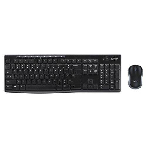 Photo 1 of Logitech MK270 Wireless Keyboard And Mouse Combo For Windows, 2.4 GHz Wireless, Compact Mouse, 8 Multimedia And Shortcut Keys, For PC, Laptop - Black
