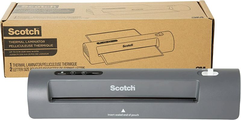 Photo 1 of Scotch Thermal Laminator, 2 Roller System for a Professional Finish, Use for Home, Office or School, Suitable for use with Photos (TL901X)
