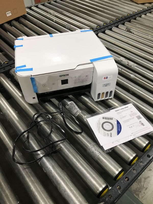 Photo 2 of Epson EcoTank ET-2803 All-in-One Wireless Color Inkjet Cartridge-Free Supertank Printer - Print Copy Scan - Voice-Activated Printing