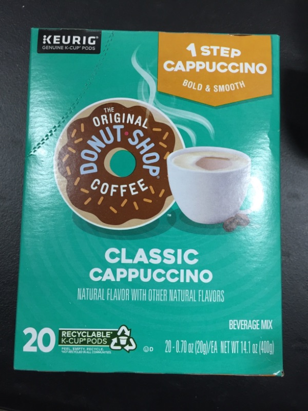 Photo 2 of 20 Ct the Original Donut Shop Classic Cappuccino K-Cup ® Pods. Coffee - Kosher Single Serve Pods
