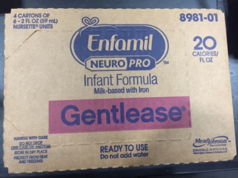 Photo 2 of Enfamil Neuropro Gentlease Baby Formula - 24 Ready-to-Use Bottles (2 Fl Oz Each)
