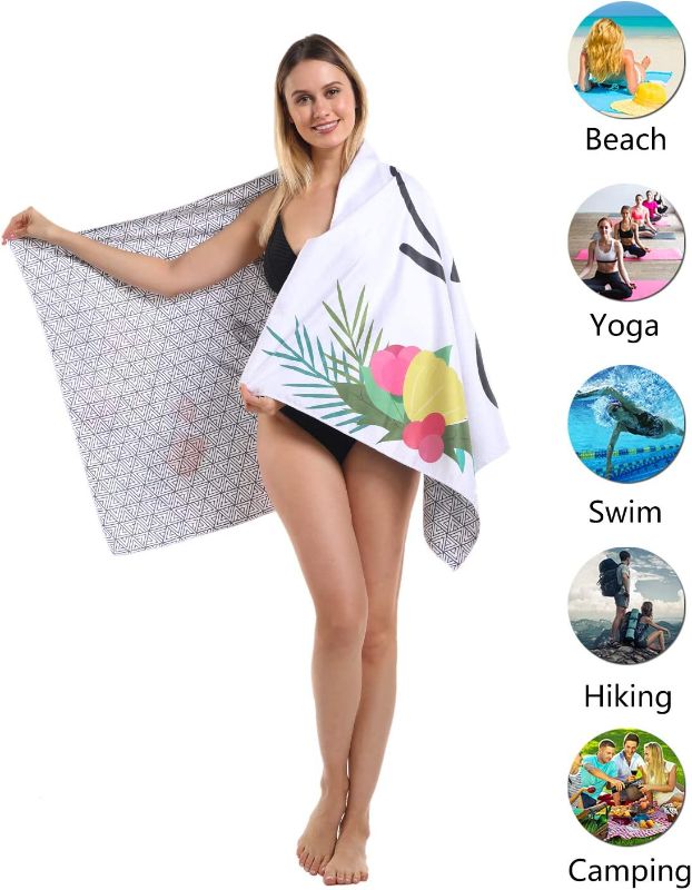 Photo 2 of Bride Gifts Oversized Microfiber Pool Beach Towel - 72"x36"Quick Fast Dry Sand Free Extra Large Big Outdoor Travel Swim Blanket Yoga Mat Personalized Gift for Wedding Bridal Shower Bachelorette Party
