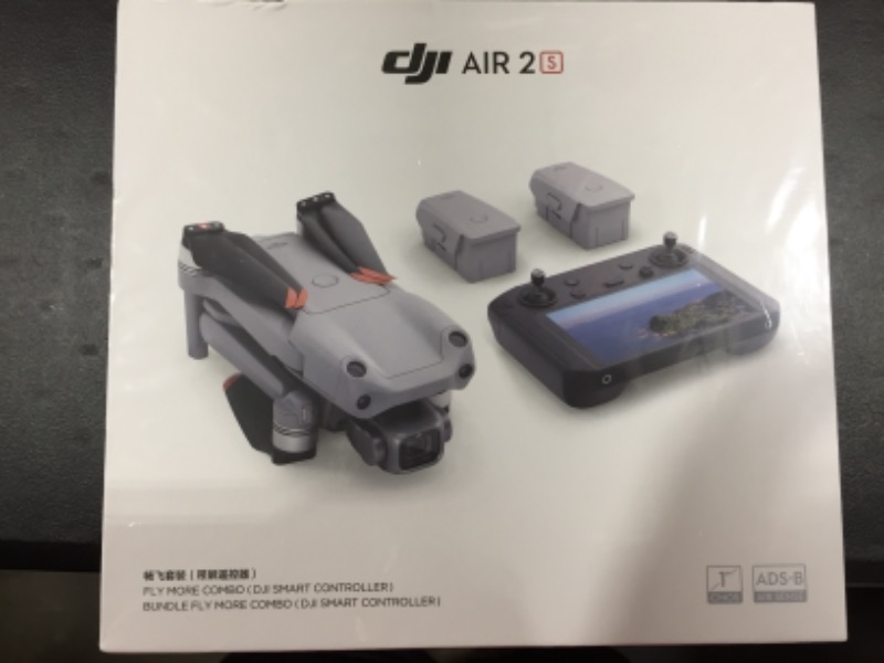 Photo 2 of DJI Air 2S Fly More Combo with Smart Controller - Drone with 4K Camera, 5.4K Video, 1-Inch CMOS Sensor, 4 Directions of Obstacle