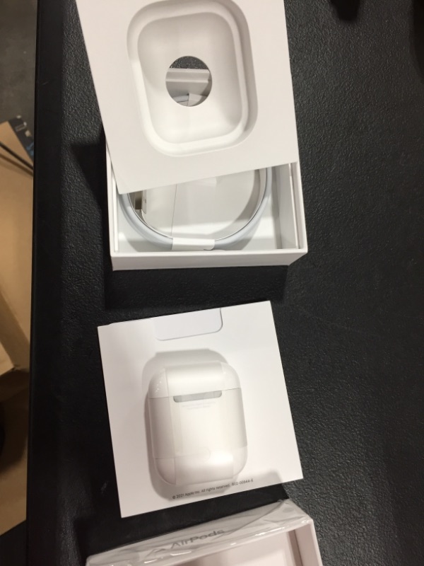 Photo 2 of Apple AirPods (2nd Generation) MV7N2AM/a with Charging Case - Stereo - Wireless - Bluetooth - Earbud - Binaural - in-ear
