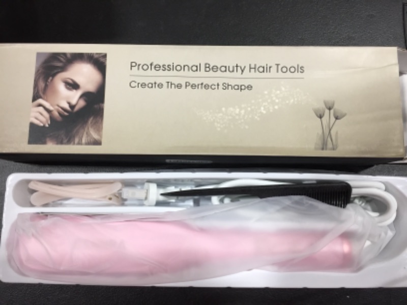 Photo 2 of Bennra Hair Straightener Brush (2021New) - Enhanced Ionic Straightening Brush, LED Display & 20s Fast Straight Hair with Negative Ion Generator, Anti-Scald, Best for Salon at Home (Luxury Pink)
