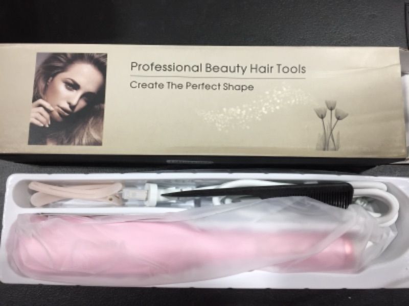 Photo 1 of Bennra Hair Straightener Brush (2021New) - Enhanced Ionic Straightening Brush, LED Display & 20s Fast Straight Hair with Negative Ion Generator, Anti-Scald, Best for Salon at Home (Luxury Pink)
