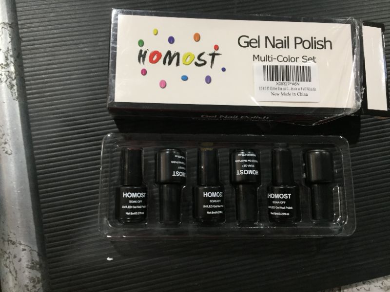 Photo 1 of 6 pack of Gel nail polish.