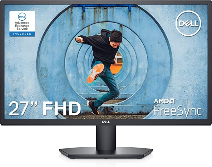 Photo 1 of Dell 27 inch Monitor FHD (1920 x 1080) 16:9 Ratio with Comfortview (TUV-Certified), 75Hz Refresh Rate, 16.7 Million Colors, Anti-Glare Screen with 3H Hardness, Black - SE2722HX
