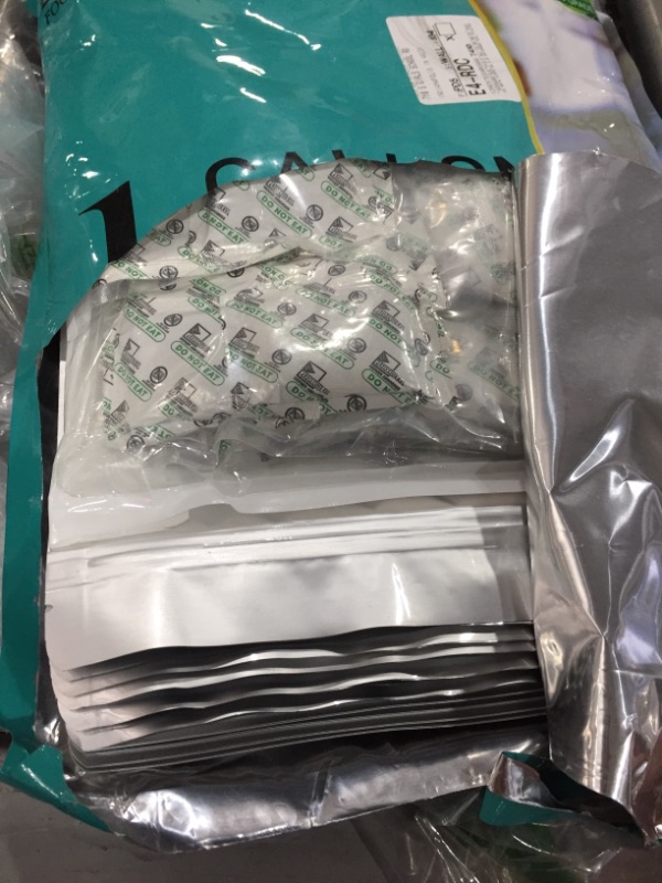 Photo 1 of 30pcs Mylar Bags for Food Storage with Oxygen Absorbers - Extra Thick 14.8 Mil - 1 Gallon Ziplock Resealable Mylar Bags with Oxygen Absorbers 400cc- Bolsas Mylar con absorbentes - Mylar Bag 1 Gallon
