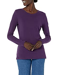 Photo 1 of Amazon Essentials Women's Classic-Fit Long-Sleeve Crewneck T-Shirt (Available in Plus Size) Medium