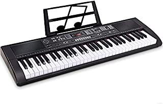 Photo 1 of SOUIDMY C-L260 61 Key Beginner Piano Keyboard Kits, Full-size Light Up Keyboard, 3 Lesson Mode for Quick Start, include Stand, Seat, Headphone, Microphone and Note Stickers
