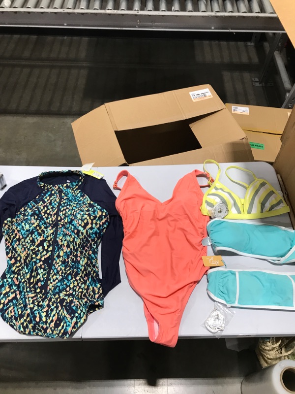 Photo 1 of Box Lot of Assorted Swimwear Various Sizes