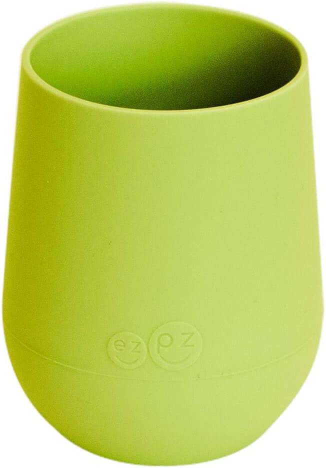 Photo 1 of ezpz Mini Cup (Lime) - 100% Silicone Cup for Toddlers - Designed by a Pediatric Feeding Specialist - 12 Months+
