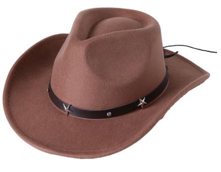 Photo 1 of New Wool Western Cowboy Hat Cow Gentleman Godfather Jazz Cap Winter Elegant Lady Cowgirl Hats Fedorka Cap
