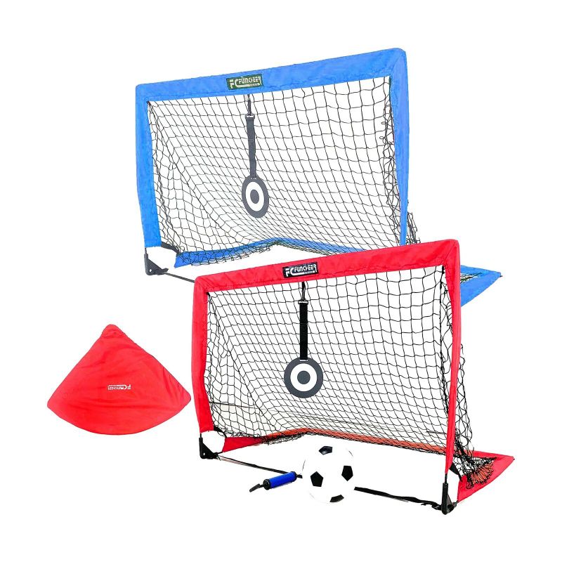 Photo 1 of FCfuncheer Portable Soccer Goal - Pop-Up Soccer Goal with Net/Goal/Pump/aim