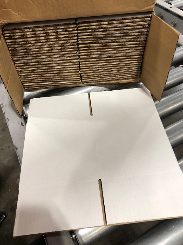 Photo 2 of 6x6x6 Corrugated Shipping Box Bundle/25 WHITE
