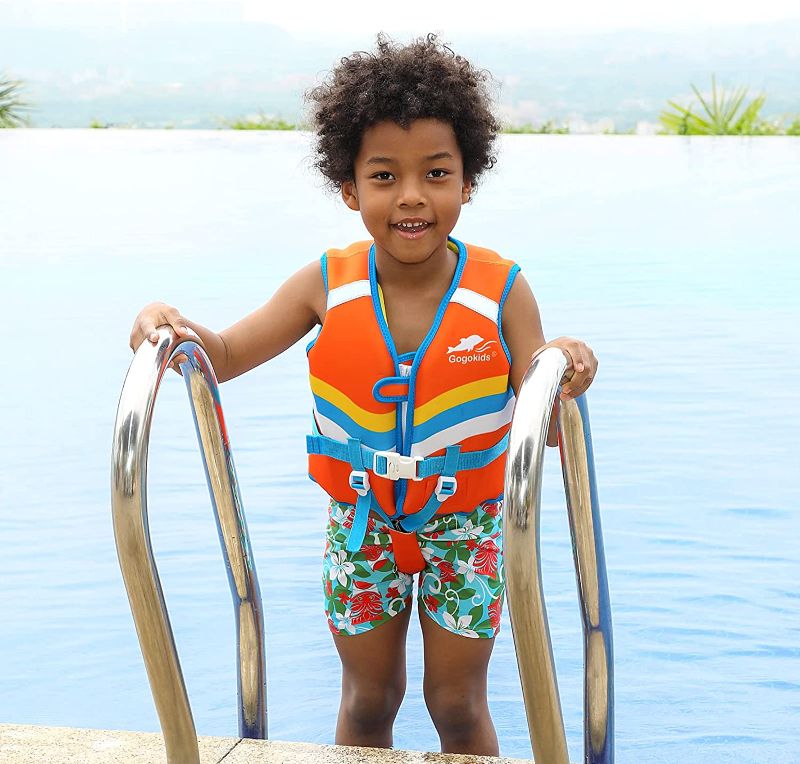 Photo 1 of Gogokids Kids Float Jacket Swim Vest - Children Flotation Swimsuit Boys Girls Buoyancy Swimwear Swimming Learning M