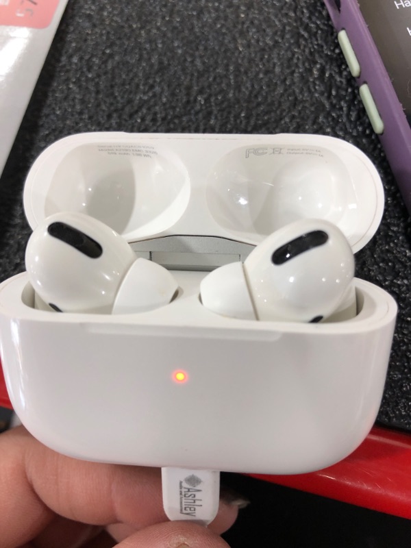 Photo 3 of Apple AirPods Pro Wireless Earbuds with MagSafe Charging Case. Active Noise Cancelling, Transparency Mode, Spatial Audio, Customizable Fit, Sweat and Water Resistant. Bluetooth Headphones for iPhone
