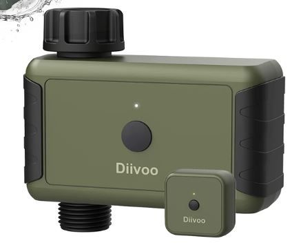 Photo 1 of Bluetooth Sprinkler Timer, Diivoo Smart Water Timer for Garden Hose, Up to 20 Separate Watering Schedules, Rain Delay and Manual Watering
