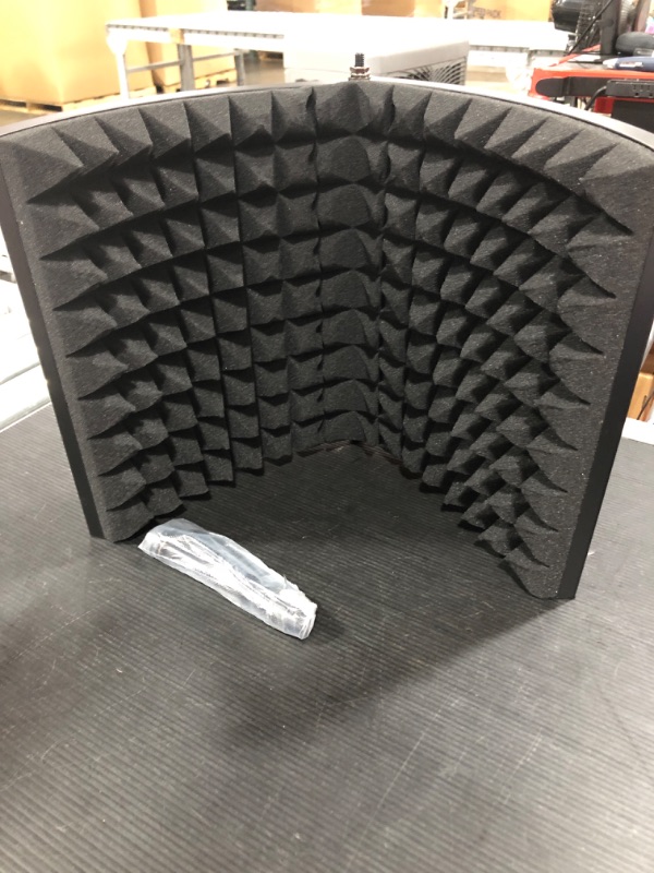 Photo 2 of Aokeo (AO-302) Professional Studio Recording Microphone Isolation Shield.High Density Absorbent Foam is Used to Filter Vocal. Suitable for Blue Yeti and Any Condenser Microphone Recording Equipment