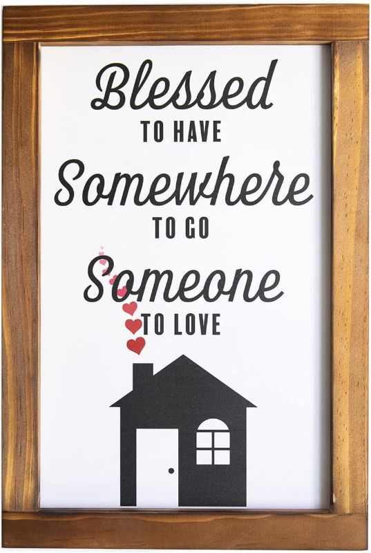 Photo 1 of Wood Wall Sign for Home Decoration
approx 12 x 8 