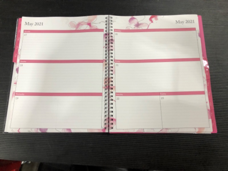 Photo 3 of 
Blue Sky 2021 Weekly & Monthly Planner, Flexible Cover, Twin-Wire Binding, 8.5" x 11", Orchid