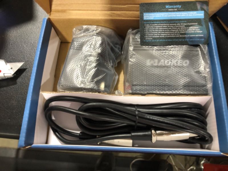 Photo 2 of Aokeo 1-Channel 48V Phantom Power Supply with Adapter, Bonus+XLR 3 Pin Microphone Cable for Any Condenser Microphone Music Recording Equipment